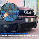 Audi A4 B6 Votex Kit Front Bumper Center Lower Grille * 8E0 071 613 A * (3-Piece Design)